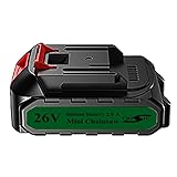 Batería para motosierra 26 V 2000 mAh, accesorios para motosierras eléctricas portátiles de 4 pulgadas y 6 pulgadas, batería de iones de litio de repuesto