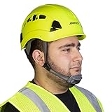 PPE by JORESTECH – Casco de ABS con ventilación y altura de trabajo y rescate, con trinquete ajustable, suspensión de 6 puntos ANSI Z89.1-14